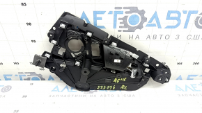 Interior rear left door handle for an Audi A6 C7 12-18, black with chrome, backlit, scratches