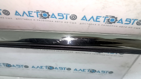 Bare rear left door Honda CRV 17-22 graphite NH797M, with upper chrome molding, dents, scratches on the molding
