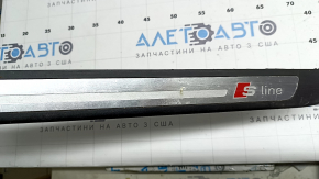 Audi A6 C7 12-18 S-line outer door sill trim, scratches, chrome corrosion
