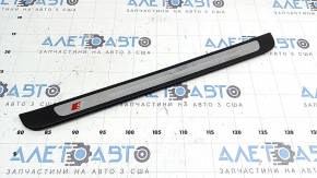 Audi A6 C7 12-18 S-line outer door sill trim, front right, scratches, dents on chrome