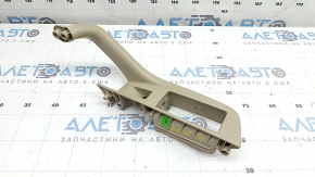 Rear left window lift control trim for Audi A6 C7 12-18, beige, scratches
