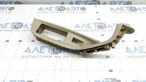 Rear left window lift control trim for Audi A6 C7 12-18, beige, scratches