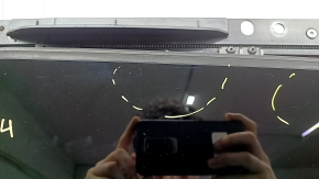 Sunroof assembly for Audi A6 C7 12-18, beige curtain, scratches on the glass, curtain for dry cleaning
