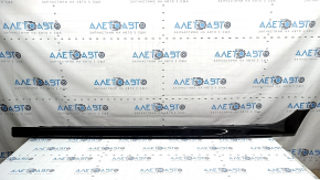 Left threshold for Audi A6 C7 16-18 rest s-line, black, worn, pressed