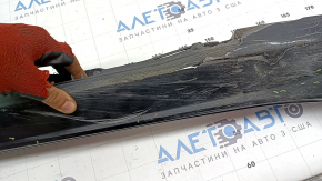 Right threshold for Audi A6 C7 16-18, S-line, black, pressed, scratches, missing fragments
