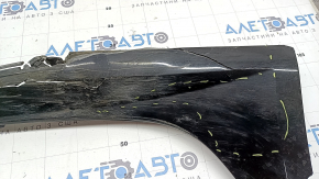 Right threshold for Audi A6 C7 16-18, S-line, black, pressed, scratches, missing fragments