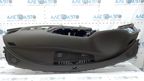 Audi A6 C7 16-18 Restyling Front Dashboard with AIRBAG, without projection, brown, beige lower trim, with trim
