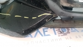Bare front bumper for Audi A6 C7 16-18, S-line restyling, with parking sensors, no cap, black, scratches, chips, cracked, missing lower grille fragments