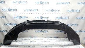 Bare front bumper for Audi A6 C7 16-18, S-line restyling, with parking sensors, no cap, black, scratches, chips, cracked, missing lower grille fragments