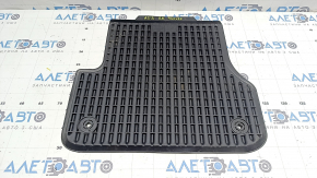 Black rear right rubber floor mat for Audi A6 C7 12-18