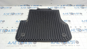 Black rear left rubber floor mat for Audi A6 C7 12-18