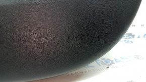 Front right door panel for Hyundai Tucson 22-26, black with black fabric insert, black leather armrest, chrome molding with black gloss, Bose, scratches, dry-cleanable, sooty