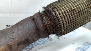 Audi A6 C7 16-18 2.0 exhaust pipe, rusty, torn mesh