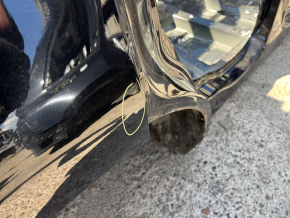 Black quarter panel of the rear right Ford Edge 15-24 wing on the body, broken subframe bolt, bumper