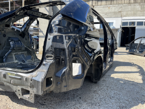 Black quarter panel of the rear right Ford Edge 15-24 wing on the body, broken subframe bolt, bumper
