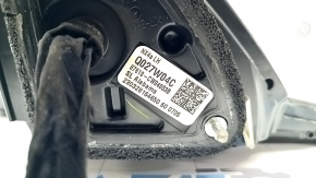 Left side mirror assembly for Hyundai Tucson 22-26, 8+2 pins, turn signal, camera, heated, BSM, black with chrome, melted