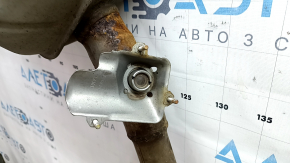 Exhaust pipe middle section with barrels Audi A6 C7 16-18 2.0T AWD with damper, rusty, dented