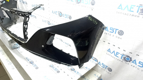 Front bare bumper Hyundai Tucson 22-24 for 6 parking sensors, USA, black, cracked mount