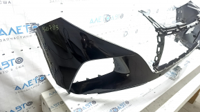 Front bare bumper Hyundai Tucson 22-24 for 6 parking sensors, USA, black, cracked mount