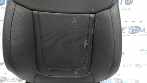 Hyundai Tucson 22-26 passenger seat back upholstery, black leather, perforated, heated, suitable for ventilation, melted plastic spots, suitable for dry cleaning