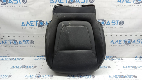 Driver's seat cushion upholstery for Hyundai Tucson 22-26, black leather, perforated, heated, ventilated, melted plastic spots, dry cleanable