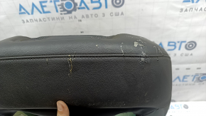 Driver's seat back upholstery for Hyundai Tucson 22-26, black leather, perforated, heated, suitable for ventilation, melted plastic spots, suitable for dry cleaning