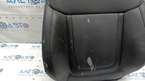 Driver's seat back upholstery for Hyundai Tucson 22-26, black leather, perforated, heated, suitable for ventilation, melted plastic spots, suitable for dry cleaning