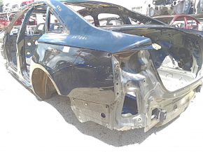 Quarter wing rear left Audi A6 C7 12-18 on the body, black, butt