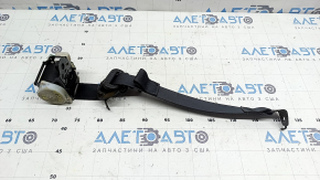 Rear left seat belt for Hyundai Tucson 22-26, black, sooty