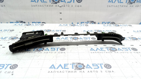 Left front panel trim with air vent deflector for Hyundai Tucson 22-26, black, scratched, sooty