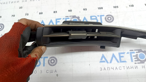 Left front panel trim with air vent deflector for Hyundai Tucson 22-26, black, scratched, sooty