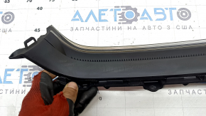 Right front panel trim with air vent deflector for Hyundai Tucson 22-26, black, sooty