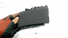 Left upper front panel trim for Hyundai Tucson 22-26, black fabric, dry-cleanable