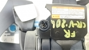 Passenger seat belt with tensioner and squib for Honda CRV 17-22, black, gray cover