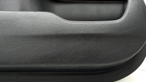 Black front left door panel for Honda CRV 17-22, black fabric armrest, black fabric insert, light wood molding, memory foam, cleanable, scratches, scuffs