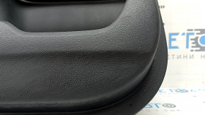Black front left door panel for Honda CRV 17-22, black fabric armrest, black fabric insert, light wood molding, memory foam, cleanable, scratches, scuffs