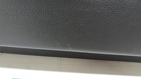 Honda CRV 17-22 black front right door panel, black fabric armrest, black fabric insert, light wood molding, needs cleaning, scuffed