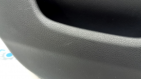 Honda CRV 17-22 black front right door panel, black fabric armrest, black fabric insert, light wood molding, needs cleaning, scuffed