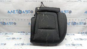 Rear seat cushion, 2nd row, left, Hyundai Tucson 22-26, black leather, perforated, heated, melted plastic spots, dry cleanable
