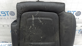 Rear seat cushion, 2nd row, left, Hyundai Tucson 22-26, black leather, perforated, heated, melted plastic spots, dry cleanable