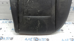 Rear seat cushion, 2nd row, left, Hyundai Tucson 22-26, black leather, perforated, heated, melted plastic spots, dry cleanable