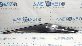 Left rear fender trim for Hyundai Tucson 22-26, matte chrome, broken fasteners, cracks in fasteners, scratches, melted filler