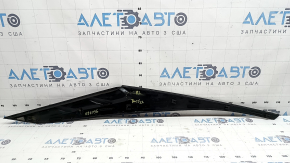 Left rear fender trim for Hyundai Tucson 22-26, matte chrome, broken fasteners, cracks in fasteners, scratches, melted filler