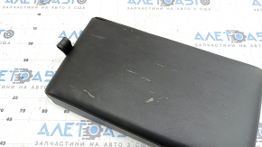 Rear seat armrest, 2nd row, Hyundai Tucson 22-26, black leather, dry-cleanable, melted plastic spots