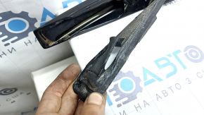 Left longitudinal roof rail for Hyundai Tucson 22-26 for panoramic windows, gloss black, seal melted