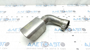 Left inner exhaust pipe tip for Porsche Cayenne 19-23, chrome