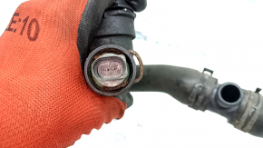 Lower cooling pipe for Audi A6 C7 16-18 restyling 2.0 with temperature sensor, without 1 pipe