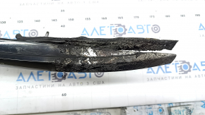 Right longitudinal roof rail for Hyundai Tucson 22-26 for panoramic windows, glossy black, melted rear part