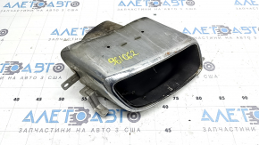 Right muffler tip for Volvo XC90 16-21 on the bumper, chrome, dented