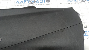 Left rear center console side trim for Hyundai Tucson 22-26, black with chrome, type 1, scratches